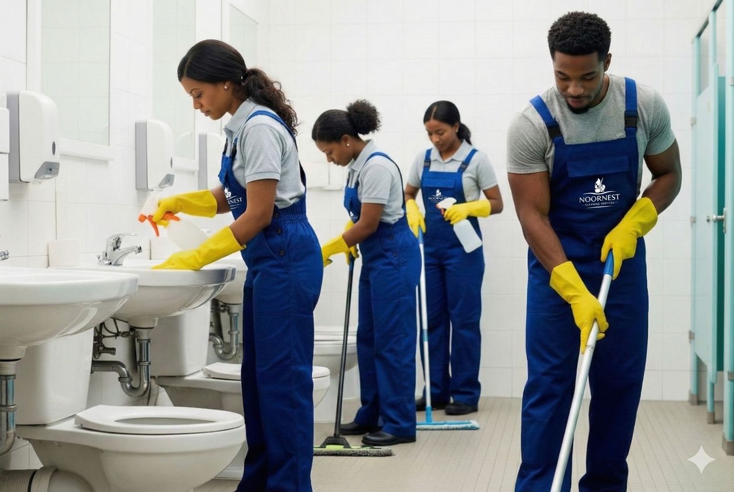 Sparkling, modern bathroom interior