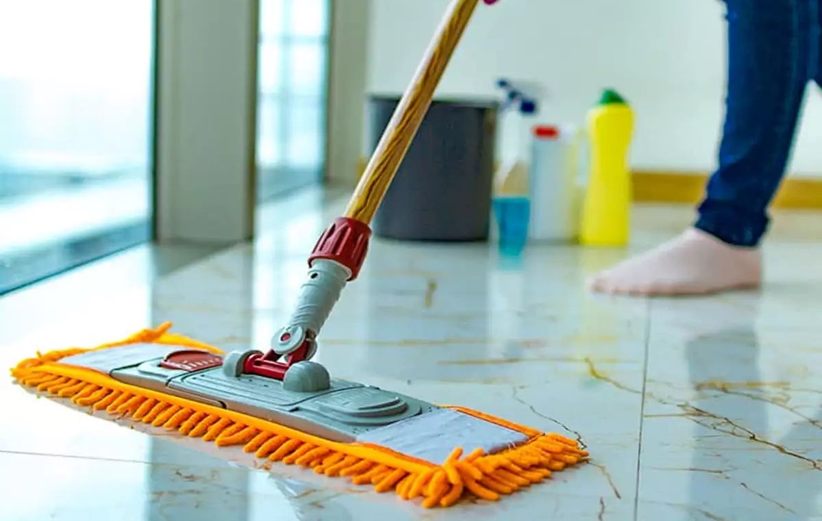 Fresh bathroom with clean tiles and glass